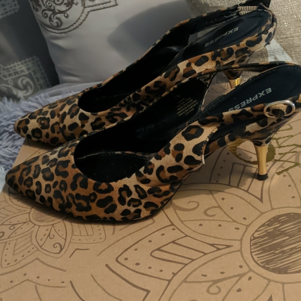 Cheetah print heels
